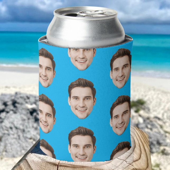 Personalized Face Birthday Favours Bachelor Party Can Cooler (Creator Uploaded)