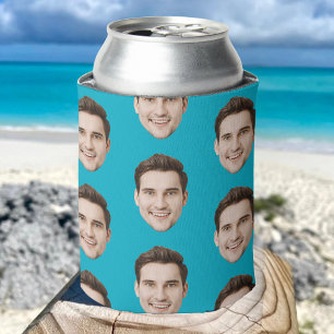 Personalized Face Birthday Favours Bachelor Party Can Cooler