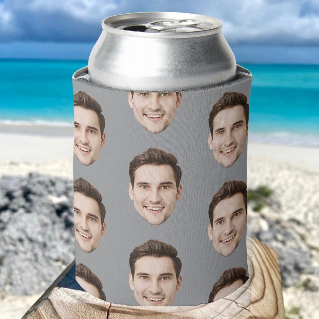 Personalized Face Birthday Favours Bachelor Party Can Cooler (Creator Uploaded)