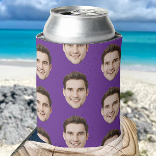 Personalized Face Birthday Favours Bachelor Party Can Cooler