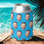 Personalized Face Can Cooler<br><div class="desc">Personalized Face Photo Birthday Favours Bachelor Party Can Cooler</div>