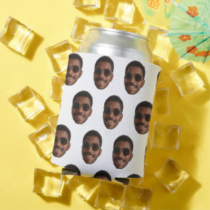 Personalized Face Can Cooler, Wedding Photo Cooler