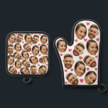 Personalized Face Custom Photo With Heart Couple Oven Mitt & Pot Holder Set<br><div class="desc">Funny Custom Oven Mitt & Pot Holder Set with Your Face,  and your lover Baking Gifts for Women or Men for Kitchen Cooking,  BBQ,  Grillin faces Photo pattern,  great gifts Whether it's a housewarming,  a friend's birthday,  wedding or any occasion.</div>