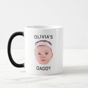 Personalized Face Mug, Custom Baby Mug, Dad Gift Magic Mug