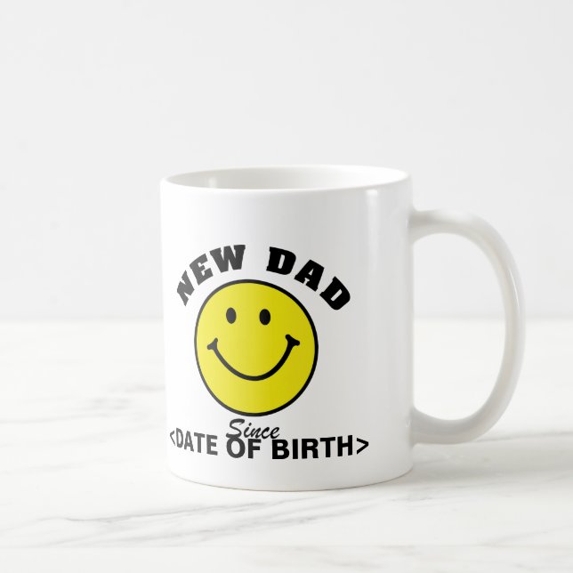 Personalized Face New Dad Coffee Mug (Right)