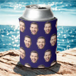 Personalized Face Photo Birthday Favours Bachelor  Can Cooler<br><div class="desc">Personalized Face Photo Birthday Favours Bachelor Party Can Cooler</div>