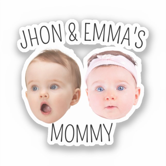 Personalized Face Photo Kids, Mother's Day Gift (Front)