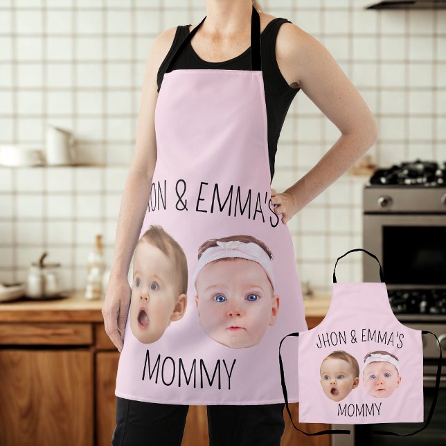 Personalized Face Photo Kids, Mother's Day Gift Apron (Creator Uploaded)