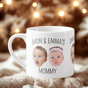 Personalized Face Photo Mug, Mother's Day Gift Espresso Cup