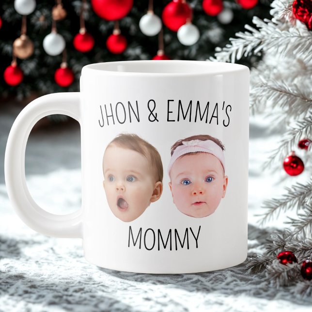 Personalized Face Photo Mug, Mother's Day Gift Large Coffee Mug (Creator Uploaded)