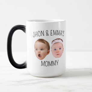 Personalized Face Photo Mug, Mother's Day Gift Magic Mug