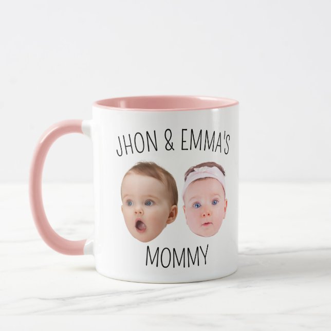 Personalized Face Photo Mug, Mother's Day Gift Mug (Left)