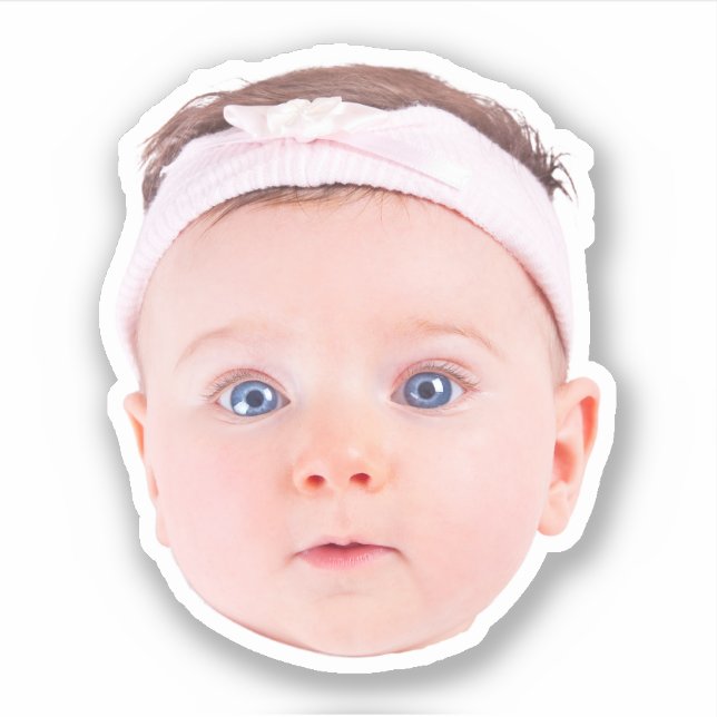 Personalized Face Photo Stickers, Custom Face  (Front)