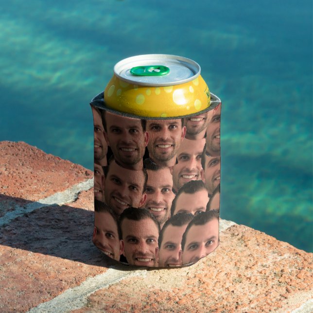 Personalized Face Picture Unique Photo  Can Cooler (In Situ Pool)