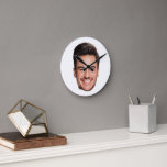 Personalized Face Round Clock<br><div class="desc">Personalized Face Round Clock,  Personalized Baby,  Kid,  Boyfriend,  Girlfriend,  Face</div>