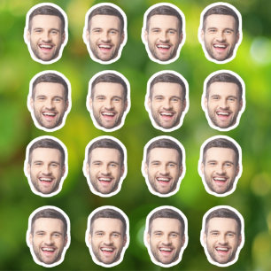 Personalized Face Stickers Custom 8 Photo Face