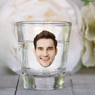 Personalized Face Wedding Birthday Party Favours Shot Glass