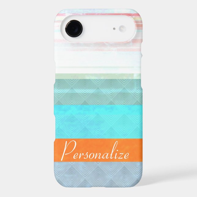 Personalized Faded & Weathered Stripes Case-Mate iPhone Case (Back)
