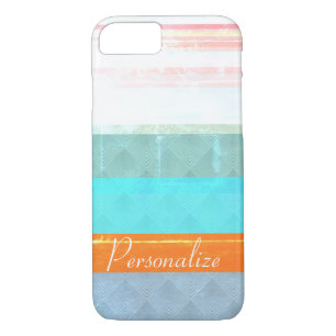 Personalized Faded & Weathered Stripes iPhone 8/7 Case