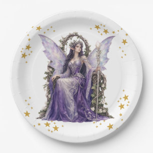Personalized Fairy Angel 7th Birthday Party Napkin Paper Plate