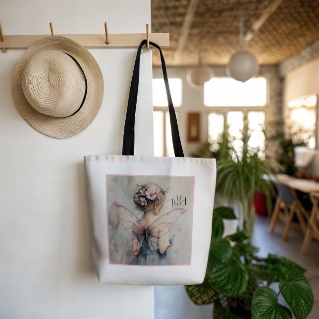 Personalized Fairy Flower Girl Tote Custom Wedding Bag (Creator Uploaded)