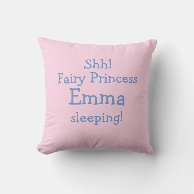 Personalized Fairy Throw Pillow (Front)