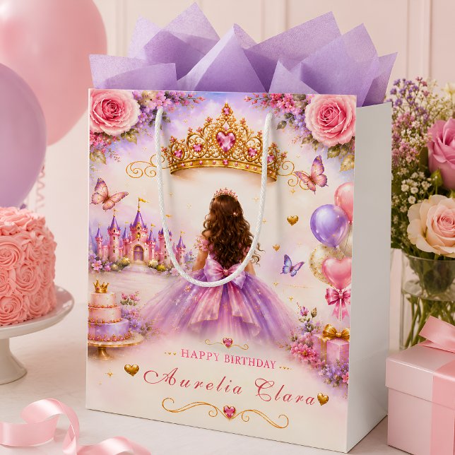 Personalized Fairytale Princess Birthday Medium Gift Bag (Creator Uploaded)