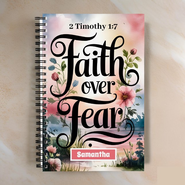 Personalized Faith Over Fear Christian Journal (Creator Uploaded)