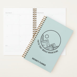 Personalized Faith that Moves Mountains Christian Planner