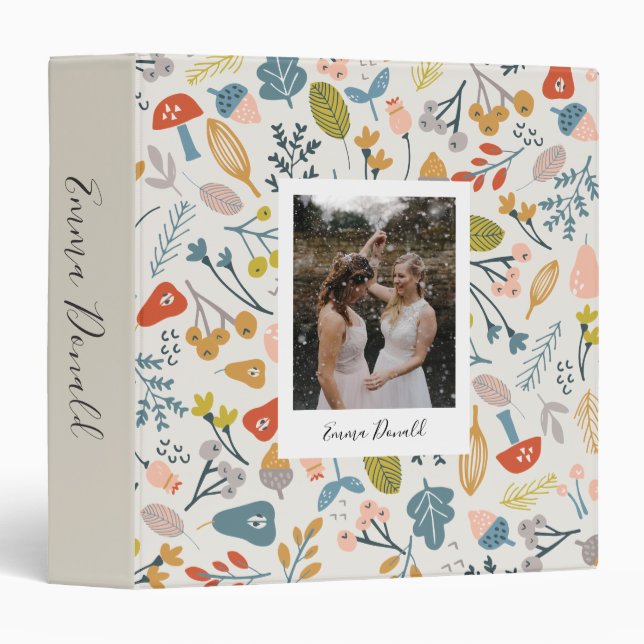 Personalized Fall Botanical Binder (Front/Spine)