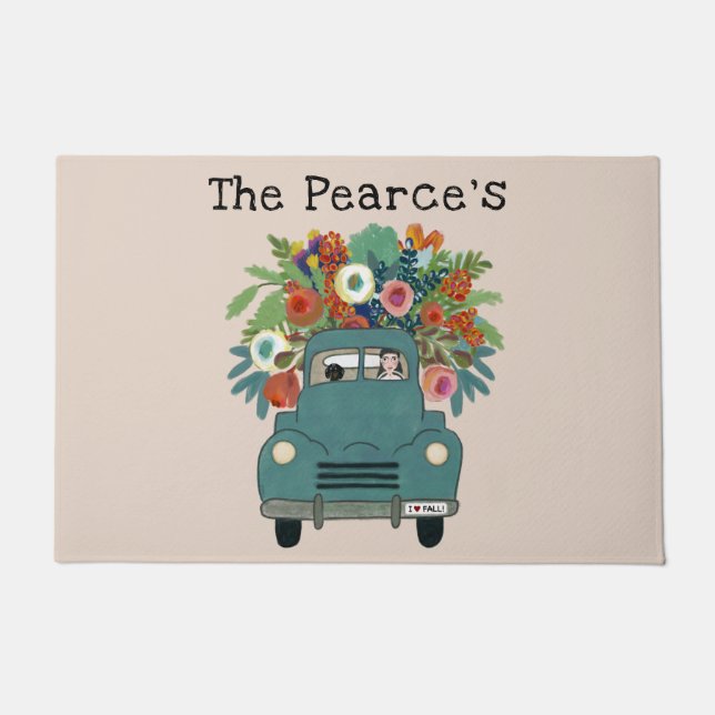 Personalized Fall Door Mat (Front)