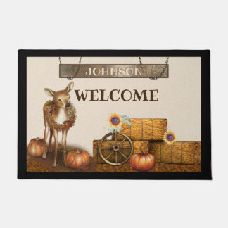 Personalized Fall Door Mat