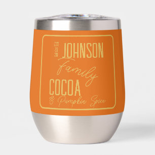 Personalized Fall Family Pumpkin Spice