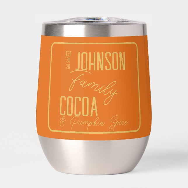 Personalized Fall Family Pumpkin Spice (Front)