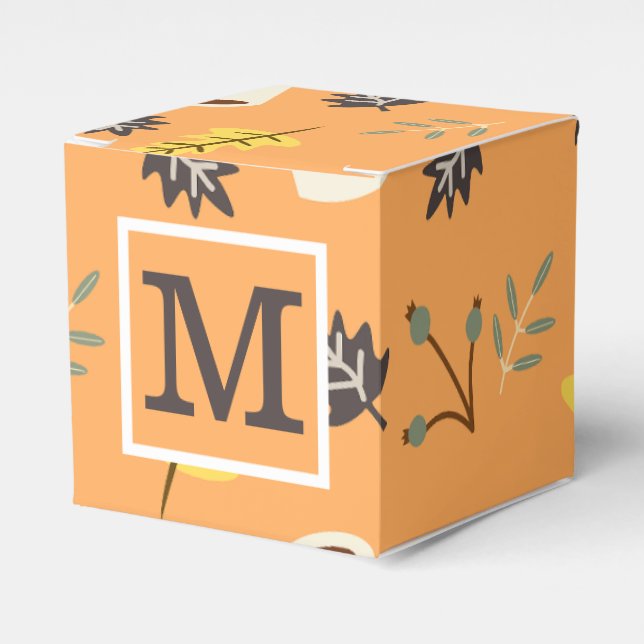 Personalized Fall Favour Box (Front Side)