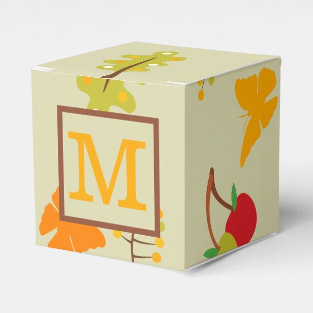 Personalized Fall Favour Box (Front Side)