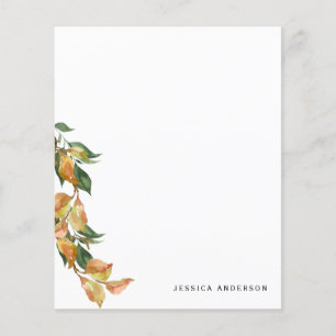 Personalized Fall Foliage Custom Name Stationery