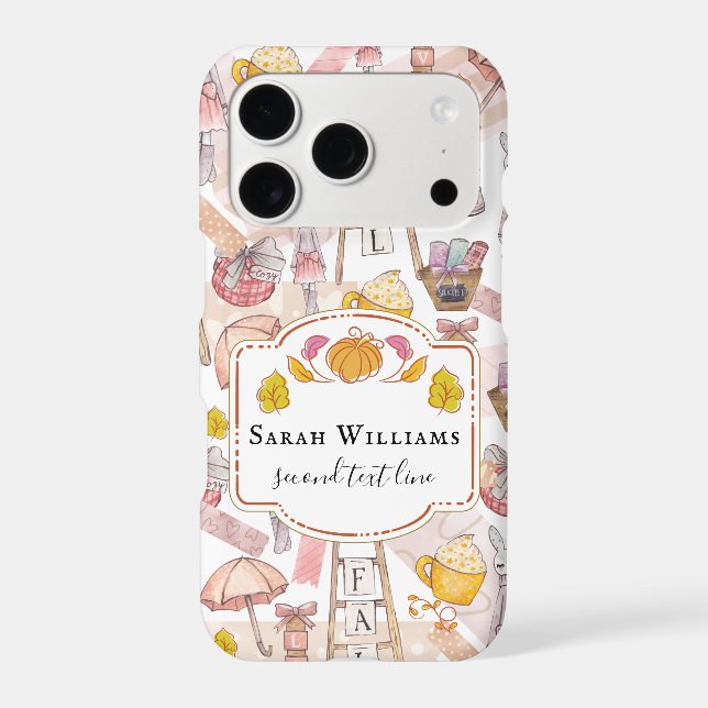 Personalized Fall Hand painted elements (Back)