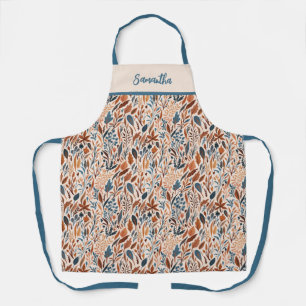 Personalized Fall Leaves Kitchen Apron