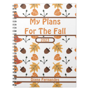 Personalized Fall Notebook