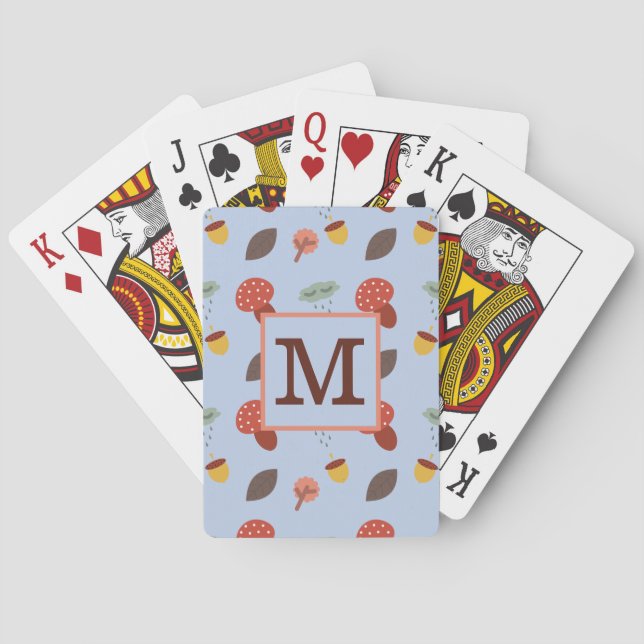 Personalized Fall  Playing Cards (Back)