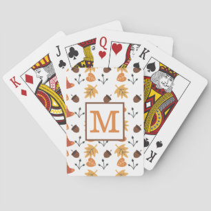 Personalized Fall Playing Cards