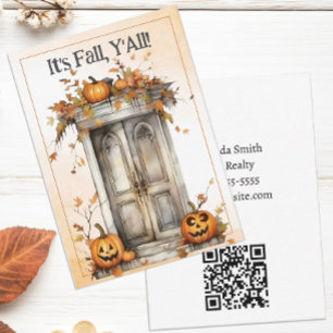 Personalized Fall Real Estate Pop By Card