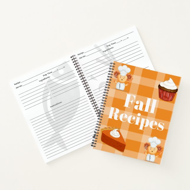 Personalized Fall Recipe Book For Kids (Inside)