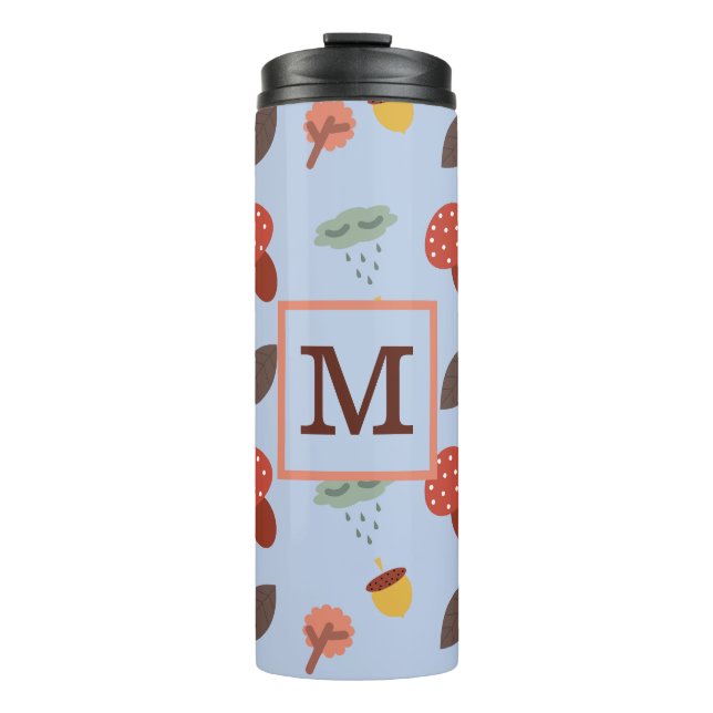 Personalized Fall  Thermal Tumbler (Front)