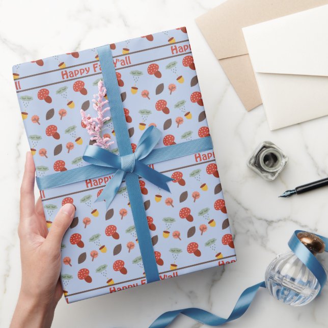 Personalized Fall Wrapping Paper (Gifting)