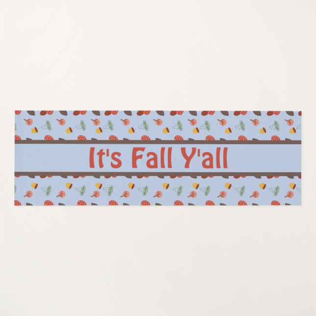 Personalized Fall Yoga Mat (Front (Horizontal))