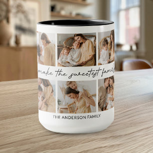 Personalized Family 10 Photo Collage Mug