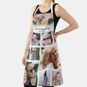 Personalized Family 11 Photo Collage Apron