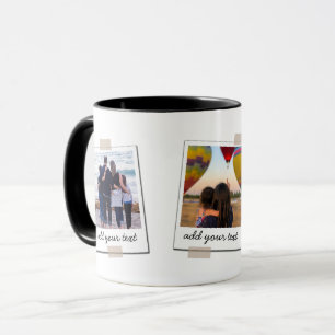 Personalized Family 3 Photo Custom Collage Mug